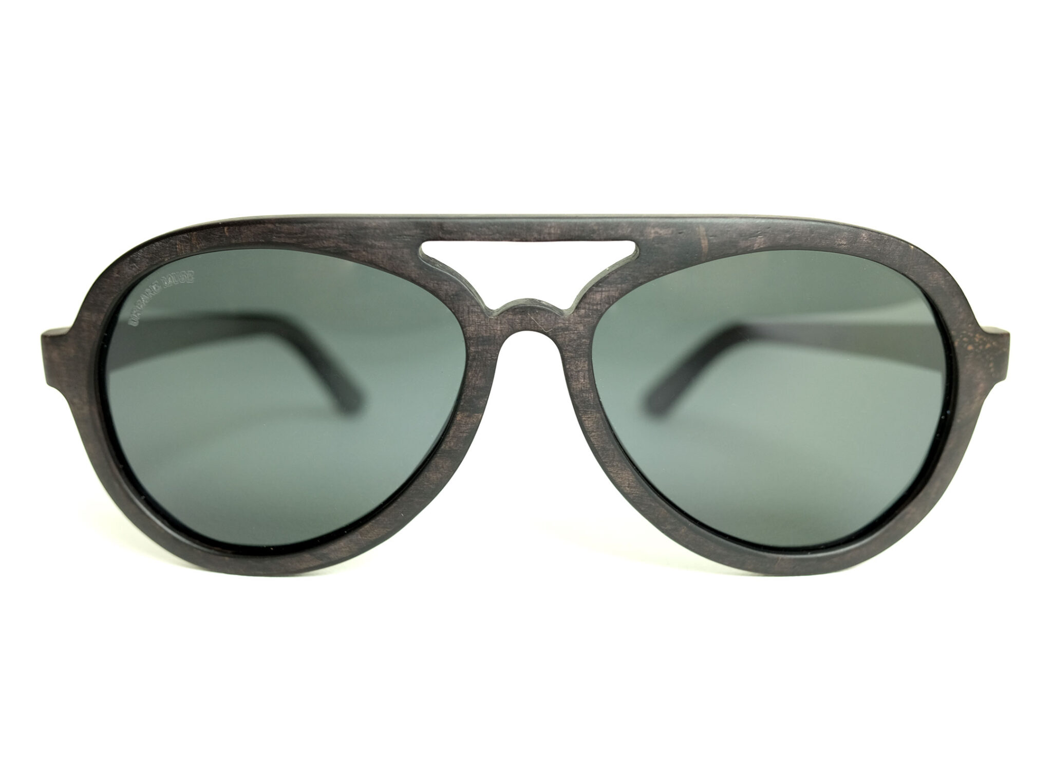 Black Wood Frame Sunglasses With Gray Polarized Lens Urbane Muse