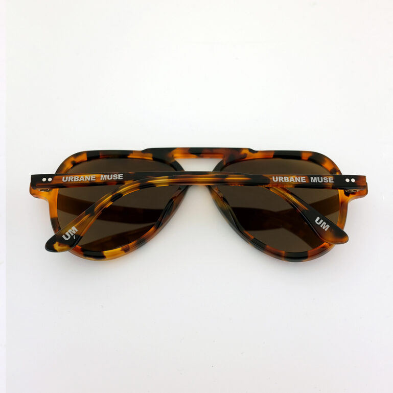 Tortoiseshell Aviator Sunglasses Brown Lens Urbane Muse Chris Smith® 