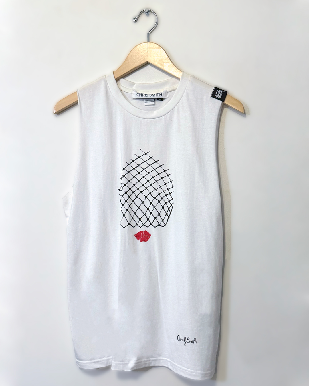 Chris Smith Face Veil & Red Lips Minidress